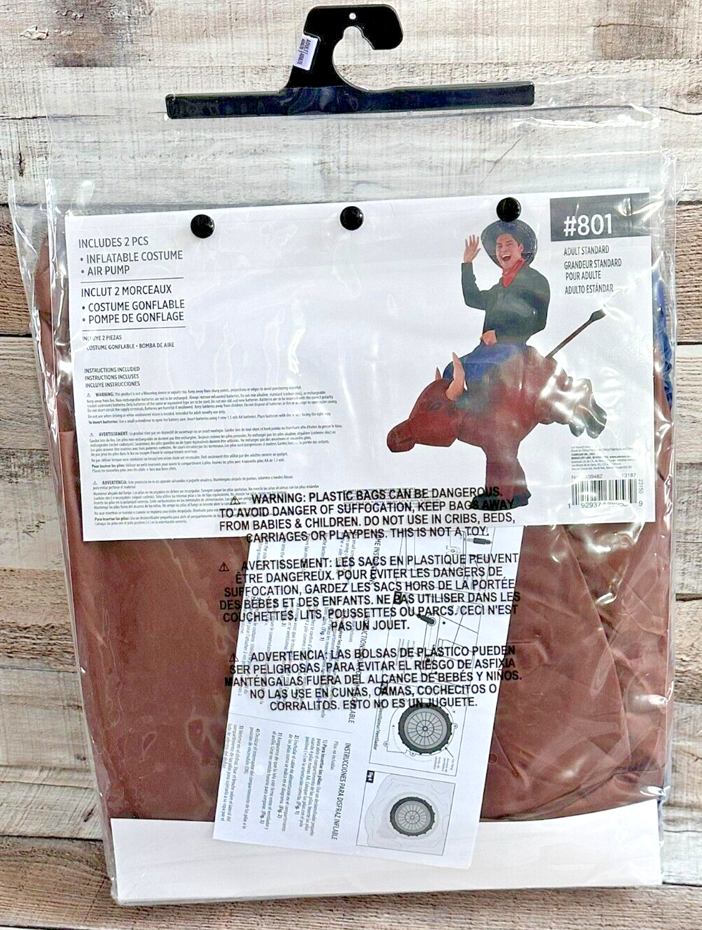 Bronco Rider Costumes Men`s INFLATABLE Bucking Bronco Costume Bull Rider Rodeo Ride On Cowboy ...