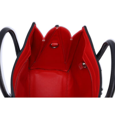 Christian Louboutin Paloma S Mini Handbag Black Silver Red Leather