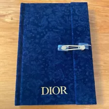 Christian Dior Notebook Navy Novelty Holidays Rare New Japan Authentic Pocket