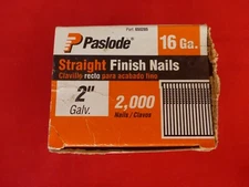 2 Boxes Paslode Galvanized Finish Nail 16 Gauge 2" & Central Pneumatic 1 1/2"