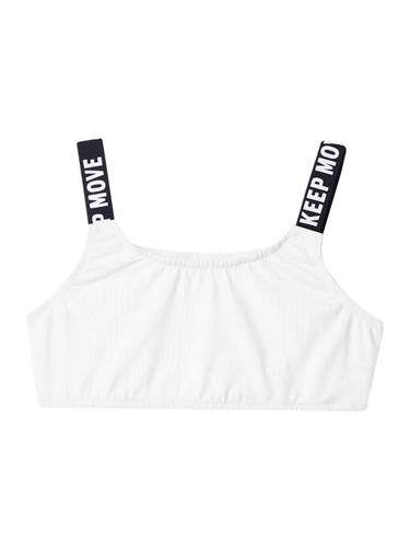 Kids Girls Crop Top For Sports Shoulder Straps Comfortable For Gym Breathable - Picture 27 of 36