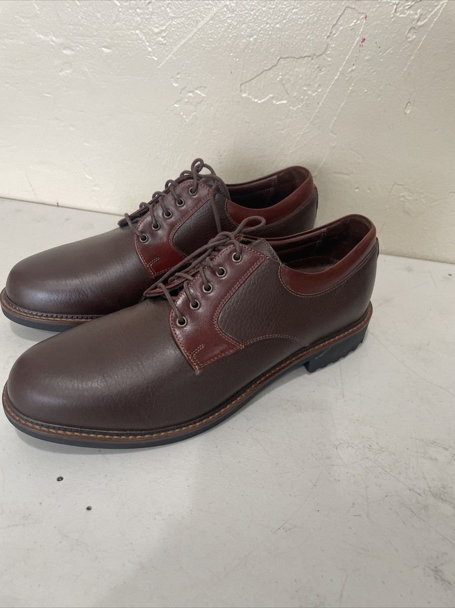 Neil M Mens Oxford Dress Shoes 9.5 D Brown Leather Lace Up  display picture 1