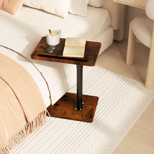 Sofa Armrest Tray Table for Couch - 360° Swivel Height Adjustable End for Small - Picture 5 of 6