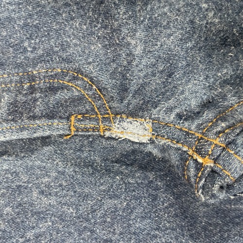 Vintage Levis Re/Done 501 Jeans Womens Dark Blue Button Fly Straight USA Made - Picture 3 of 18
