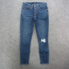 J.Crew Jeans Women's 27 Blue Medium Wash Mid Rise Skinny Jeans