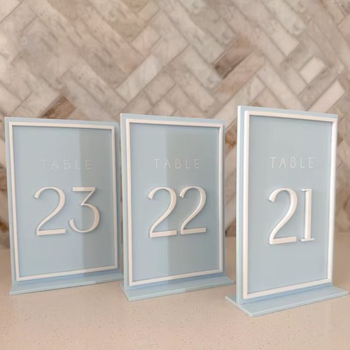 Custom Wedding Table Sign Acrylic Wedding Table Numbers Wedding Table Decor - Picture 6 of 18