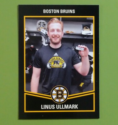 Linus Ullmark 1st Bruins Goalie Goal Limited Print Run Custom Card Senators