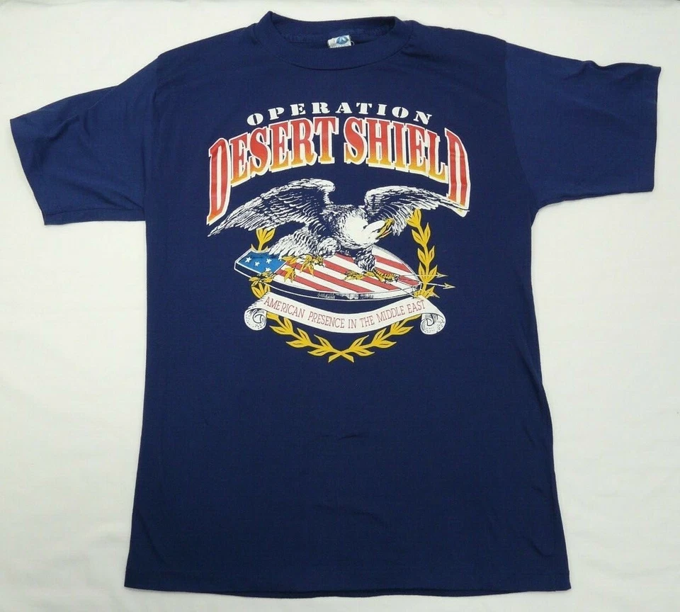 Camiseta Operación Escudo Desierto Presencia Americana en Oriente Medio Talla Mediana Foto 2 de 4
