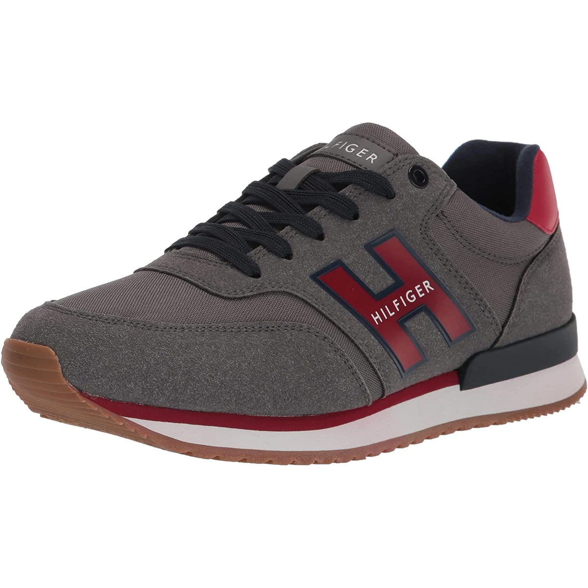 Hilfiger Men Low Top Lifestyle Gray Canvas Athletic | eBay