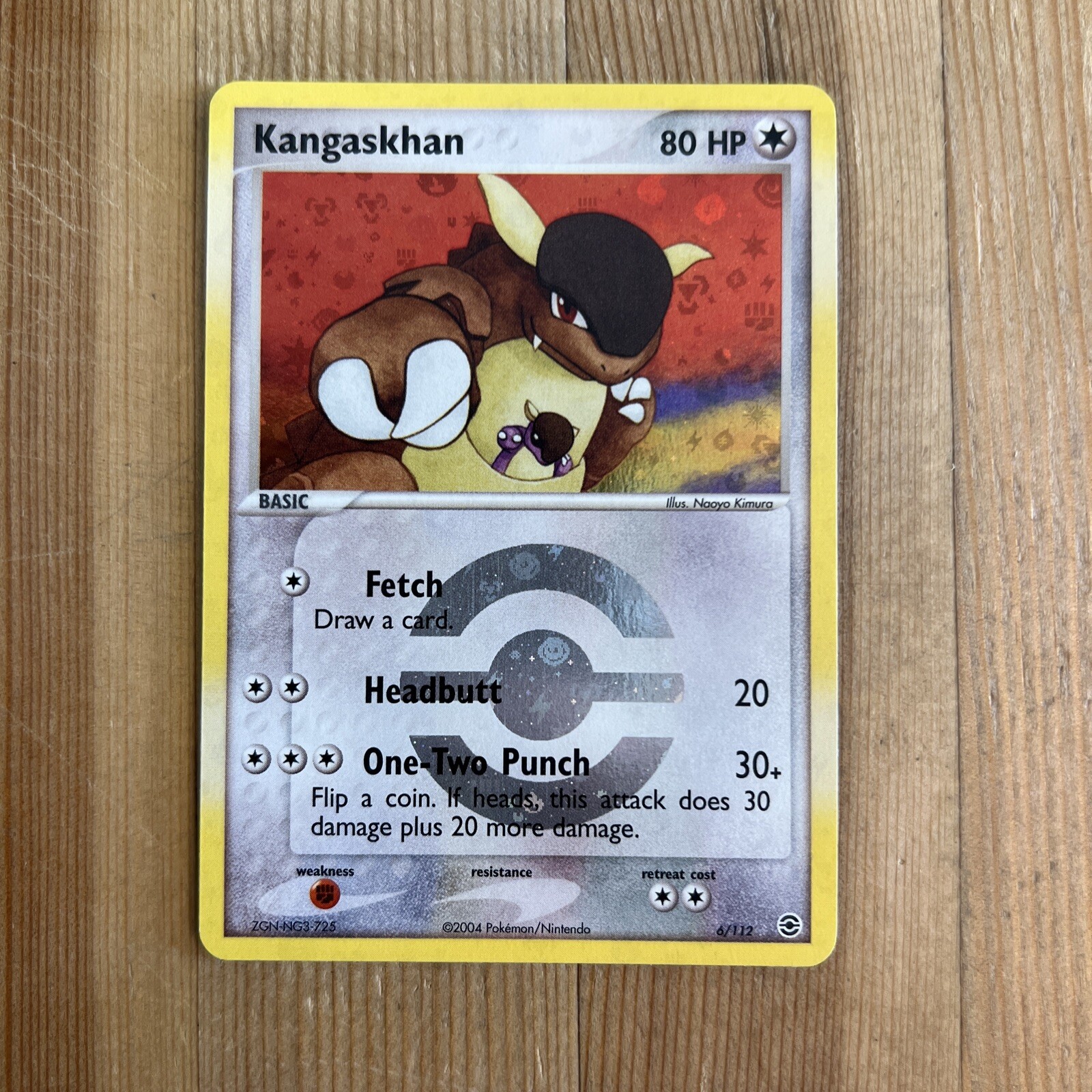 Pokemon EX FireRed & LeafGreen - Kangaskhan 6/112 Reverse Rare Holo - NM/VLP