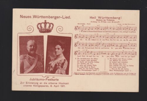 private Ganzsache DR PP27c127 zur silbernen Hochzeit des württ. Kaiserpaars - Bild 1 von 2