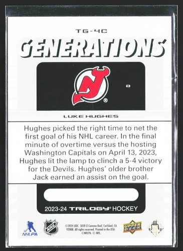 2023-24 Upper Deck Trilogy Generations - Pick Your Card - Free Shipping! - Picture 26 of 76