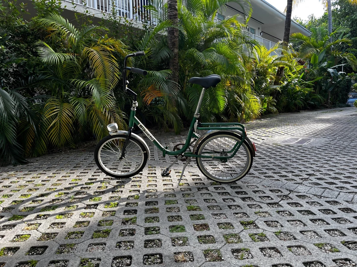 Bianchi folding bike vintage hotsell