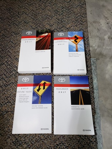 2017 Toyota Highlander Owners Manual With Navigation Warranty Book OEM
