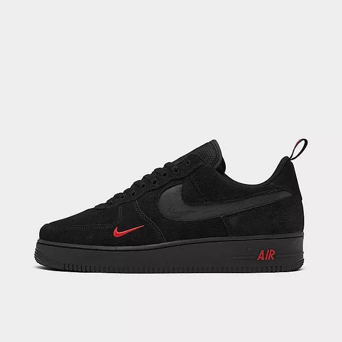 Nike Air Force 1 '07 LV8 'Reflective Swoosh - Black Crimson' | Men's Size 8