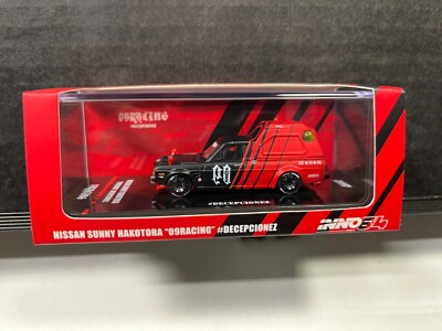 1/64 INNO NISSAN SUNNY HAKOTORA 09RACING DECEPCIONEZ PICKUP TRUCK WITH KEY CHAIN