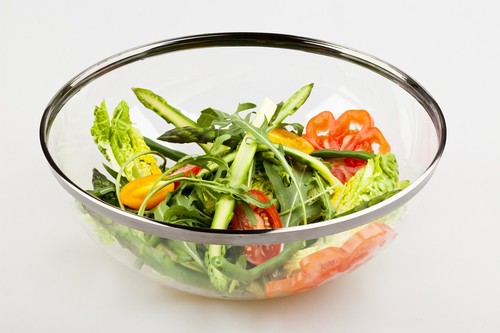 Clear Reusable Plastic Bowls with a Silver Rim MOZAIK : Small, Medium or Large - Picture 22 of 25