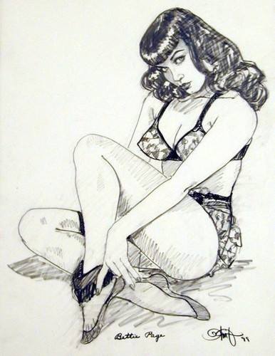 Over 800 BETTIE PAGE PINUP ART ON CD ROM (A83) - 第 3/11 張圖片