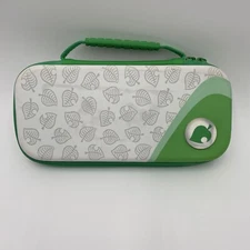 Nintendo Switch PowerA Case Protective Holds Games & Console VGC  Green White