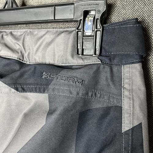 Under Armour Pants Youth Medium Black Gray Storm Cold Gear Outdoor Snow - Picture 9 of 10