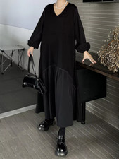 Damen Urban Art schwarz einzigartig kantig Designer klassisch flippig schick Midikleid 16 18