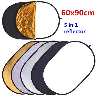 5 En1 Multi Discos De Estudio De Fotografía Foto Oval Plegable Reflector De Luz