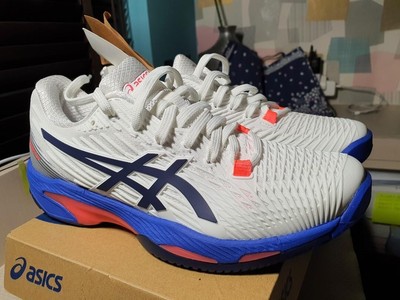NIB Asics Solution Speed FF 2 Women's Tennis Shoes 1042A136-102 Size 5.5 NEW Y