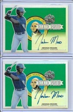 2019 Leaf Metal JOSHUA MEARS State Pride Silver Prismatic Auto RC /50 Padres