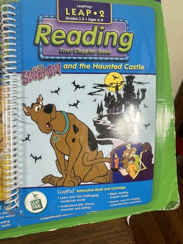 LeapFrog LeapPad Leap 2 Reading Math Book Scooby Doo And the Haunted Castle Set - Picture 6 of 7