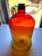 REDUCED by $40.  Blenko 7226 S Tangerine Jug with Cork