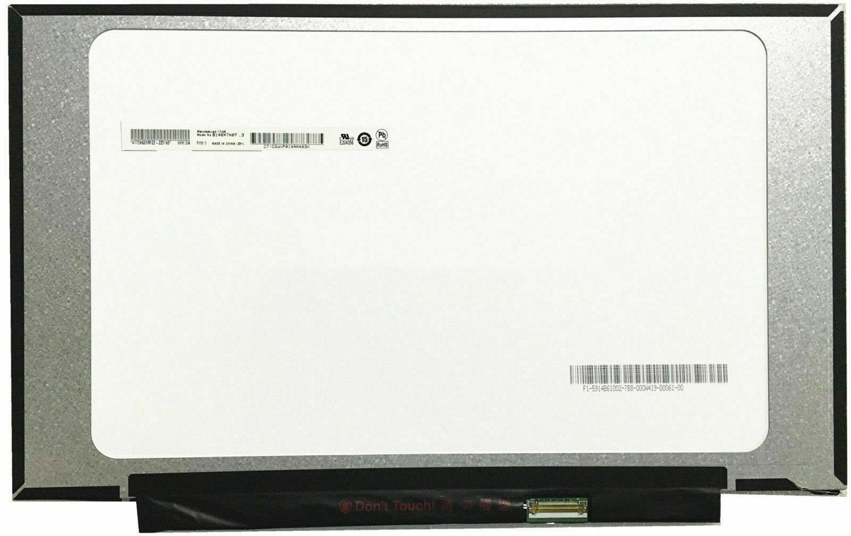 Schermo 1366x768 Per Laptop Schermo LCD LED Di Ricambio Per HP 14 Df0018wm 14 Pollici Hd 1366x768 Pannello R 803618 - Foto 7
