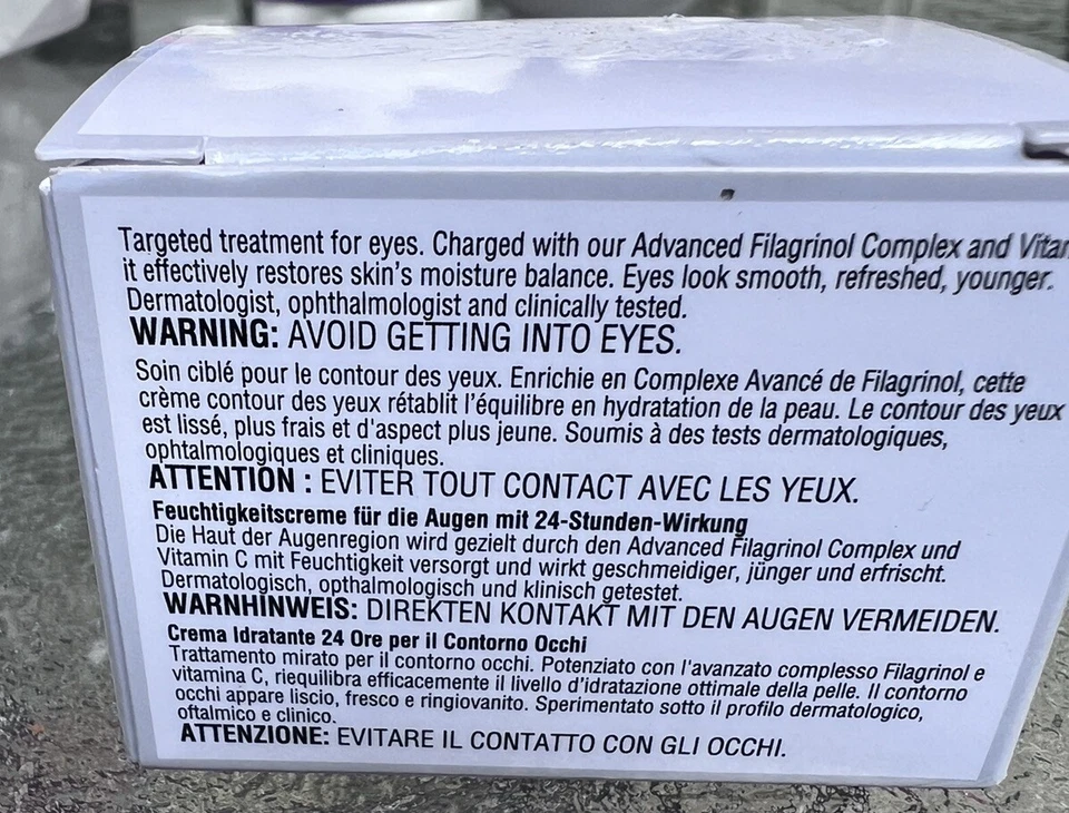 Crema de ojos Elizabeth Arden Perpetual Moisture 24 0,5 FL OZ 15 ml NUEVA Foto 3 de 4