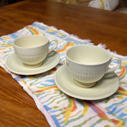 2 Edme Wedgwood Teacup Coffee Cups And Saucers Etruria And Barlaston - Picture 9 of 16