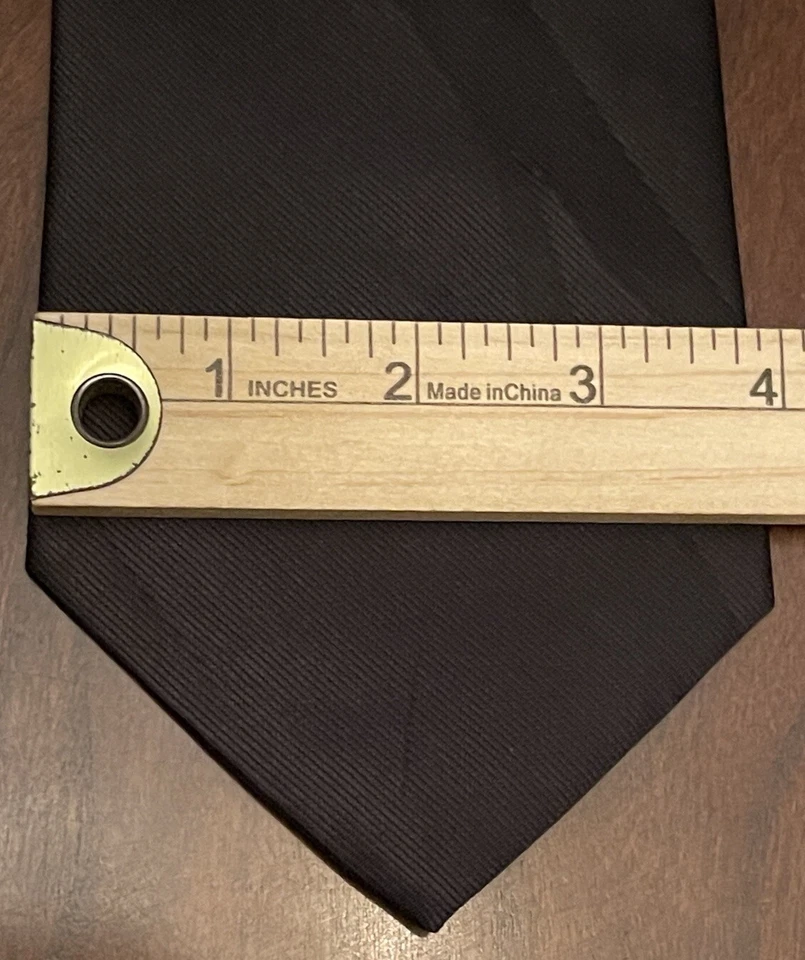 Corbata de cuello vintage Town Craft negra 100 % poliéster para hombre hecha en Corea Foto 4 de 4