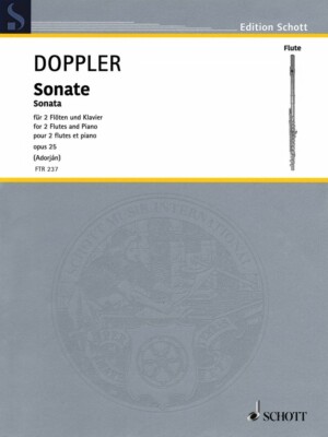 Sonata for 2 Flutes and Piano Op. 25 Woodwind Ensemble Book NEW 049046157