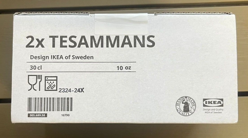 IKEA 2ER SET TESAMMANS Glas, 30 cl, hellrosa/braun NEU - Bild 5 von 6