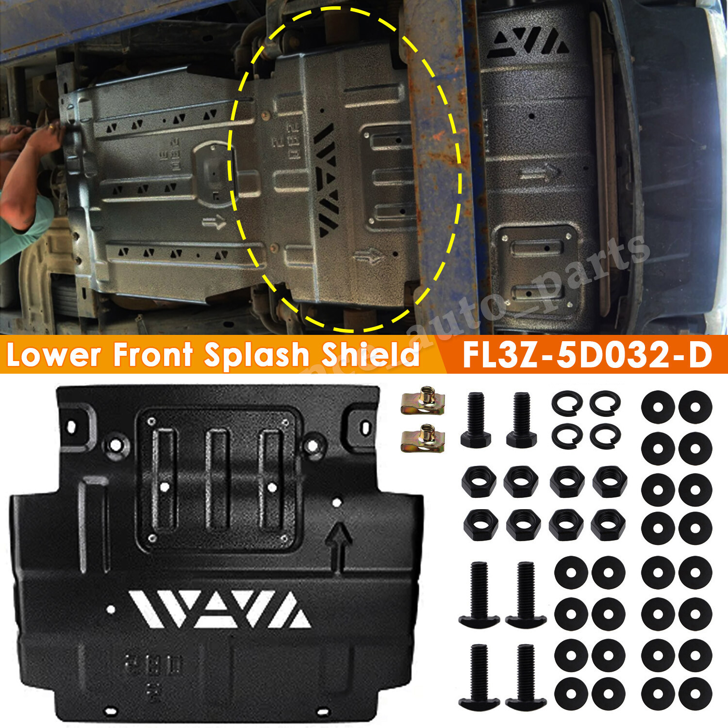 NEW Lower Front Splash Shield Guard FL3Z5D032D For 20152020 Ford F