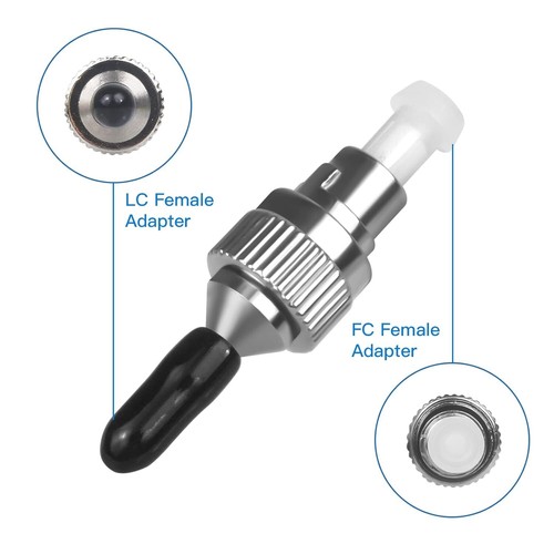 2 Pcs FC Male to LC/MU Female 2.5 to1.25mm Fiber Optic Adapter Hybrid Adapter - Picture 5 of 6