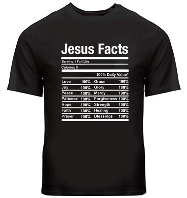 Jesus Facts Religious Studies Catholicism T-Shirt Faith Based Christian Religion