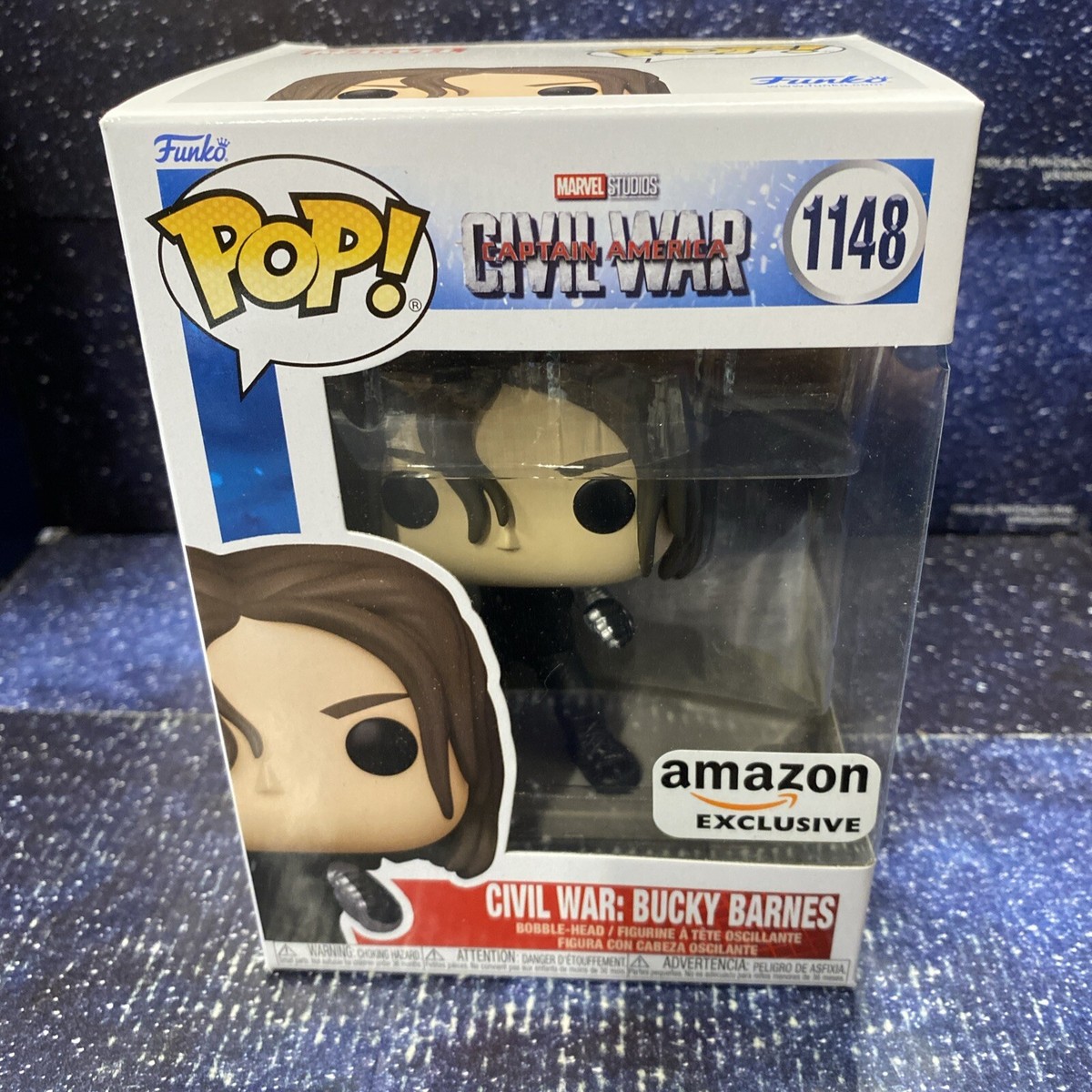 【むらさきページ】BUCKY BARNES フィギュア 東京コミコン限定 Funko Pop -Marvel Studios Civil War: Bucky Barnes #1148 - Free