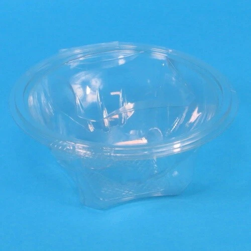 PRO DP PACKAGING 300-600 Salatboxen Salatschalen Abreissdeckel klar rund recycelbar versch Größen