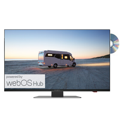 Reflexion LDDX24iBT_Black Smart TV mit int. DVD-Laufwerk für Caravan 12/24/230 V