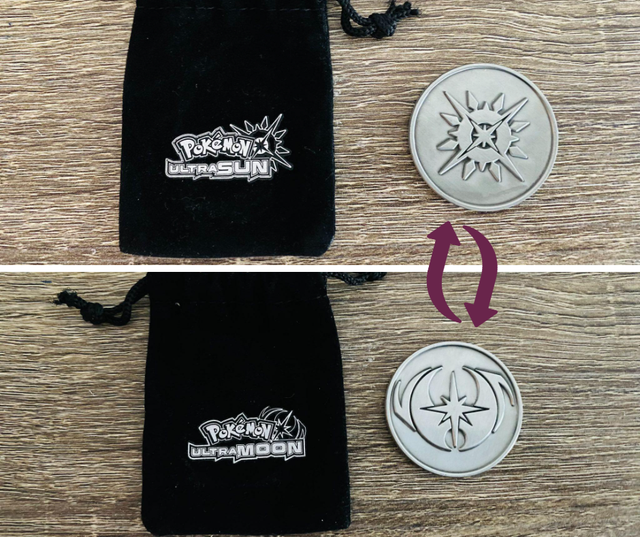 Pokémon Ultra Sun & Moon Coin w/ Pouch - RARE | FREE SHIPPING Pokémon Ultra Sun & Moon Coin w/ Pouch - RARE | FREE SHIPPING