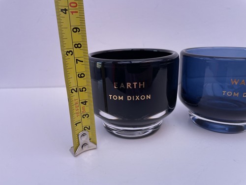 3 X Tom Dixon Earth Air Water Glass Tea Light Votives 7cms High NEW - Picture 13 of 15