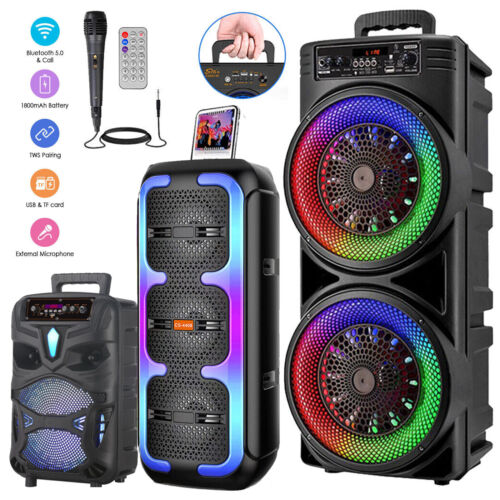<!--F#f_0-->Heavy Bass Bluetooth Speaker Subwoofer Karaoke DJ Effect Outdoor Party with Mic<!--F/-->