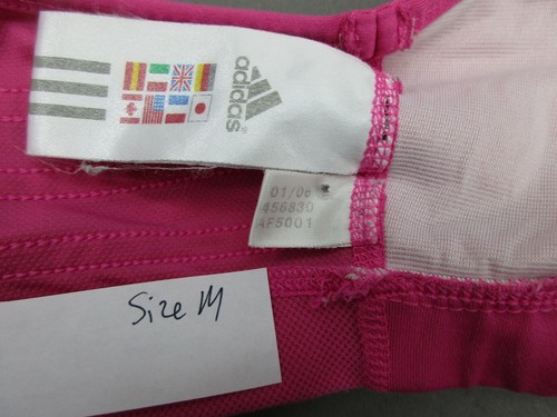Adidas Size M Womens Pink Wireless Unpadded Sports Bra 3S - Picture 6 of 6