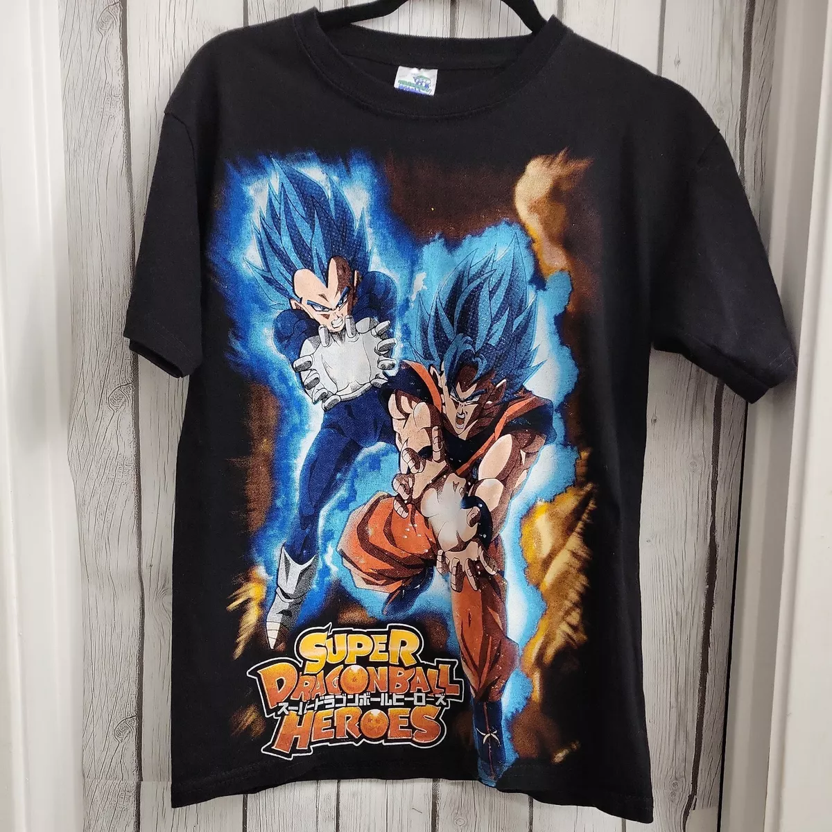 Dragon Ball Z Anime Cartoon Characters Mens Black Graphic Tee-S