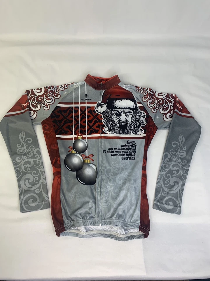 Paladin Cycling Jersey Christmas Theme Unisex Size XS - Image 3 of 4