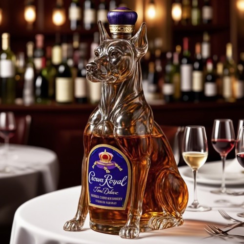 Bottiglia di whisky in vetro per cani cool doberman decanter per bottiglie di vino buon regalo 320 ml - Foto 5 di 12