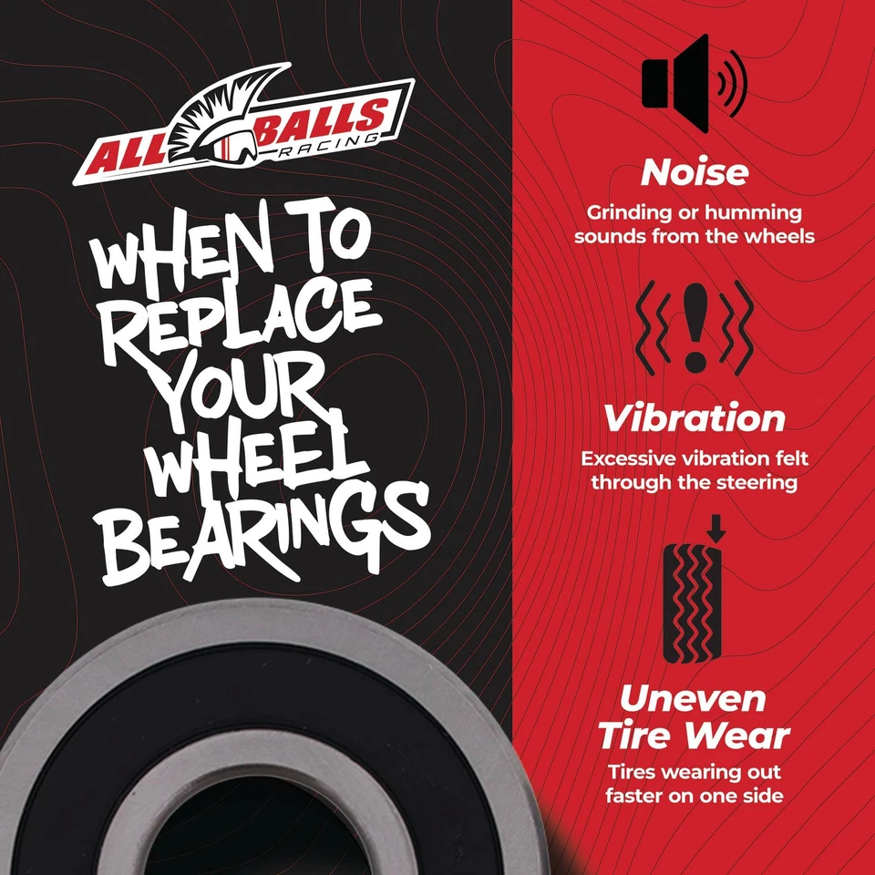 All Balls Rear Wheel Bearing Seal Kit for Honda CBR900RR 96-99 VTR1000F 98-05 - Image 3 of 4